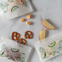 GIF snack bags getting filled with snacks