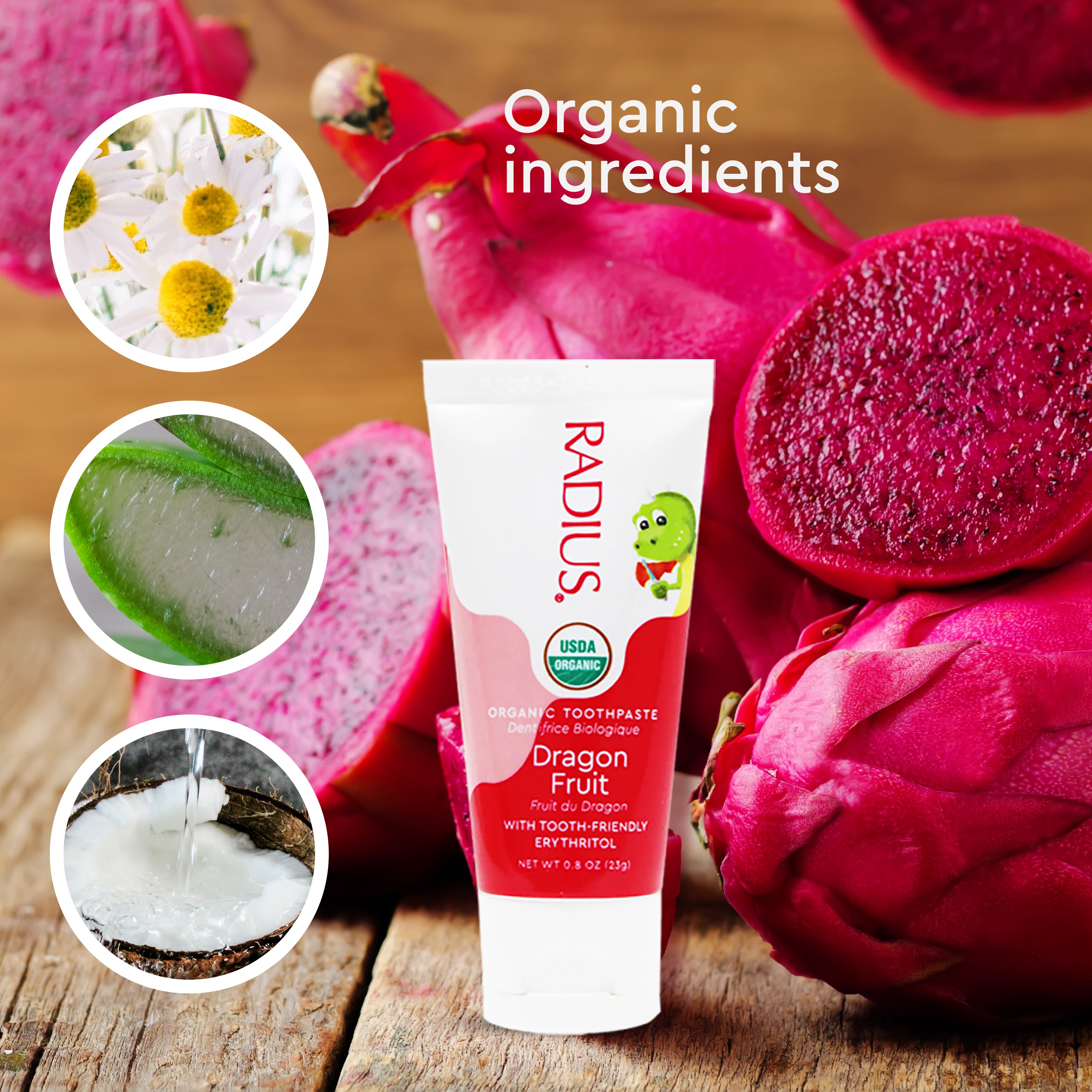 Kids USDA Organic Dragon Fruit Toothpaste Secondary image