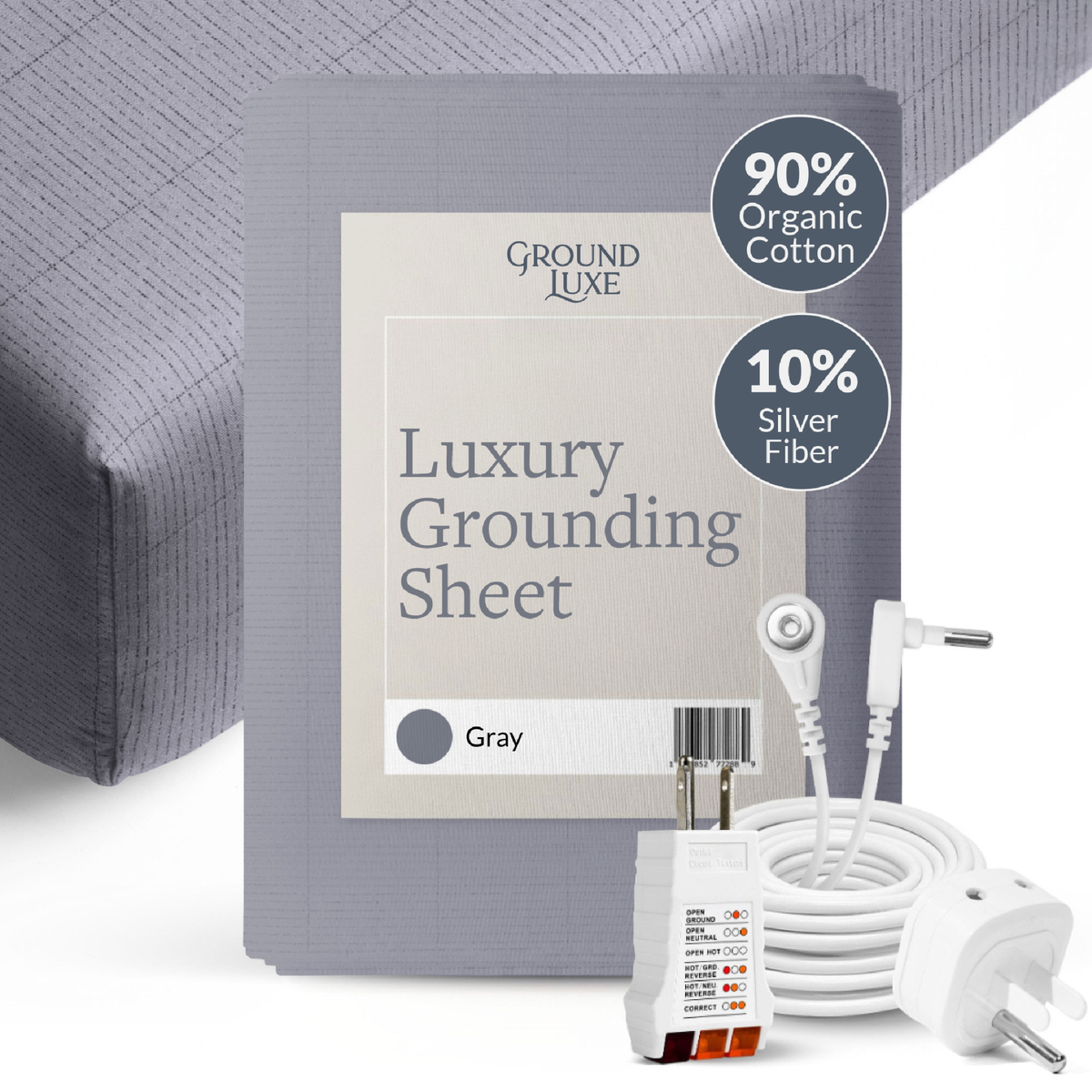 GroundLuxe Fitted Grounding Sheet (Organic Cotton) Main image