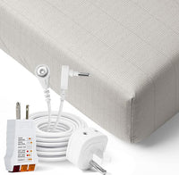 GroundLuxe Grounding Sheet Set in Beige (1 flat, 1 fitted, 2 pillowcase)