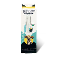 Radius Organic Canine Oral Care Kit packaging on a white background