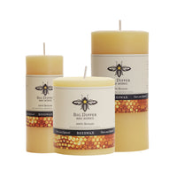 Pure Beeswax Pillar Candles