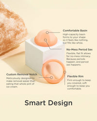 Product with labeled features on a light background