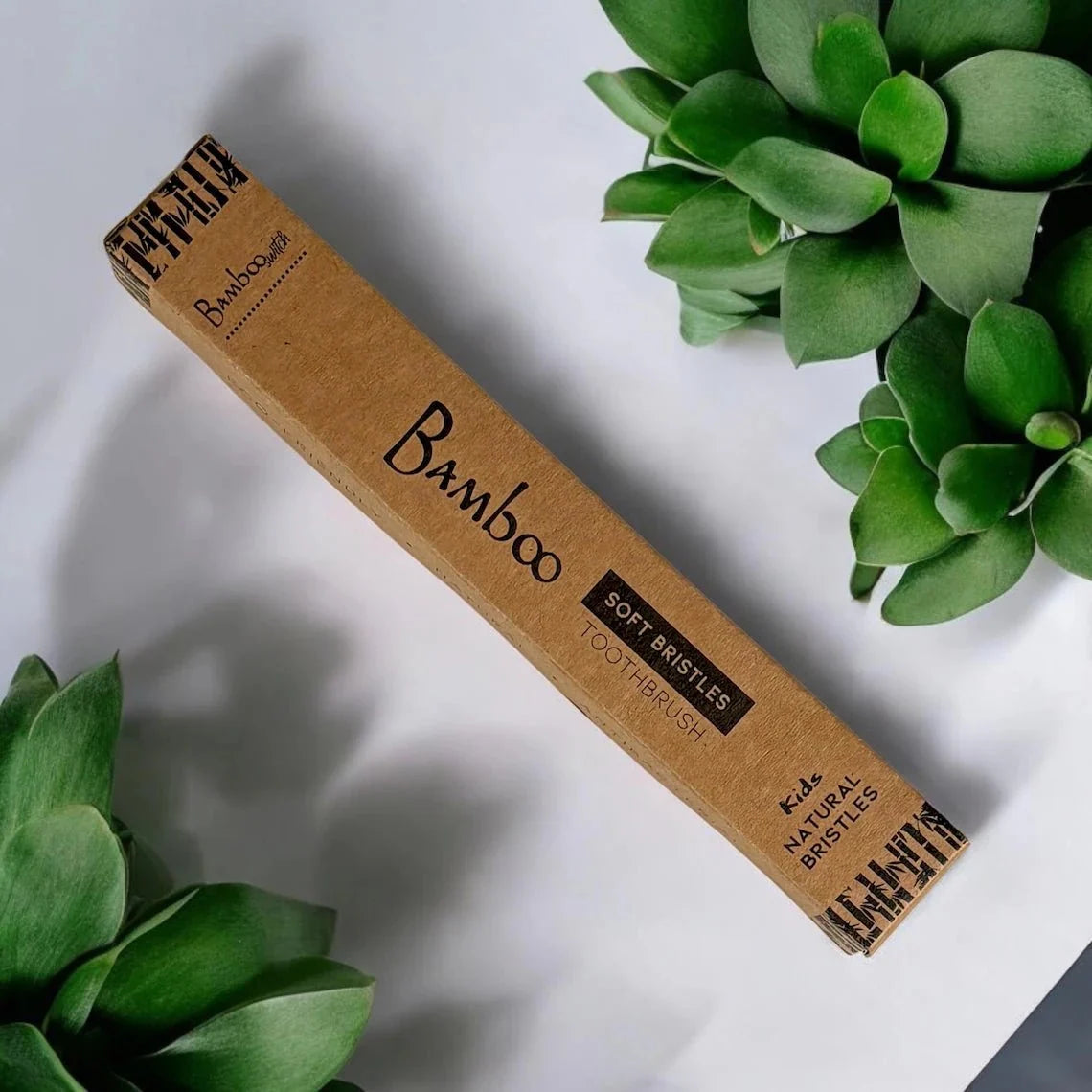 Bamboo Kids Toothbrush with Compostable Bristle Secondary image