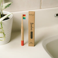 Bamboo Kids Toothbrush with Round Handle
