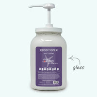 Large white container with pump labeled 'Conditioner' on a white background