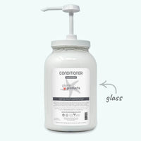 Plaine Products conditioner bottle with pump on a white background